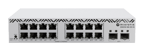 CSS318-16G-2S+IN Managed Switch - CSS318, 16G, 2S+, MikroTik