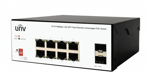 ISW2000-8T2GP-POE-IN Harsh POE Switch  8*10/100Mbps RJ45 Ports 2*1000Mbps SFP Slots 120 W
