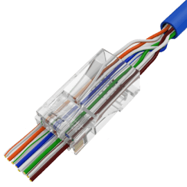 Conn-Cat5e-RJ45-UTP-3U-Pass Through Conn-RJ45-Cat5e-UTP-3U-Pass Through
