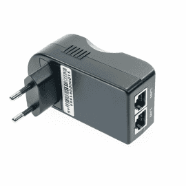 POE-24-1.25A PoE Injector, 24VDC, 30W, 100Mbit