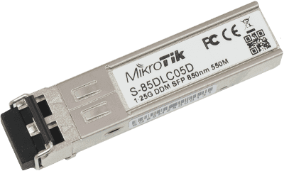 S-85DLC05D 1.25G SFP Module, Multi-Mode, LC Duplex
