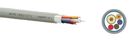 კაბელი CCTV CABLE 1+2 MINI COAX (2x0,22)(100m) (40950)
