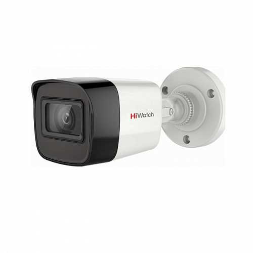 კამერა,HDTVI,Hiwatch,DS-T200A(B),3.6mm,2mp,Bullet,Fix,IR30m,Mic