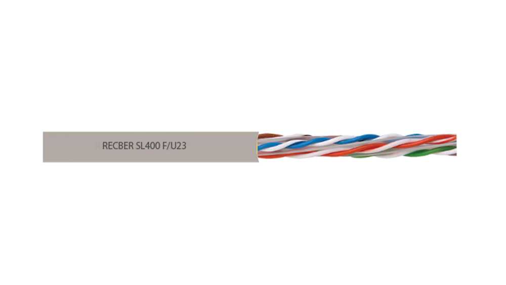 ქსელის კაბელი CAT 6 U/UTP HFFR 23 AWG GREY RAL7001