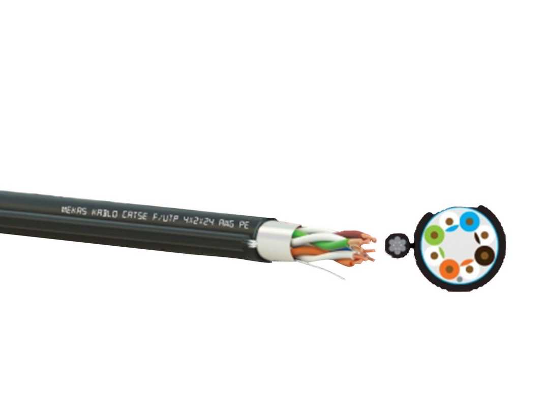 ქსელის კაბელი  (ჟელეთი) CAT 5e F/UTP 4x2x24 AWG-CU - PE - JELLY (z11442-j)