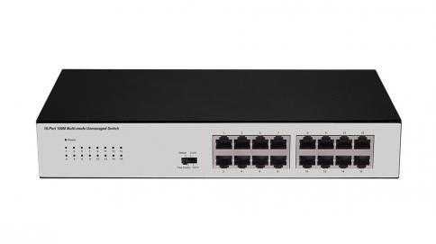 S1016C Unmanaged Switch - 16 ports 100M