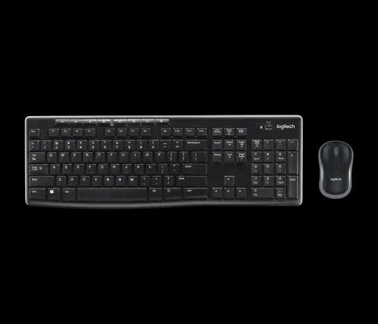 MK270, LOGITECH, Keyboard, Wireless Combo, BLACK.