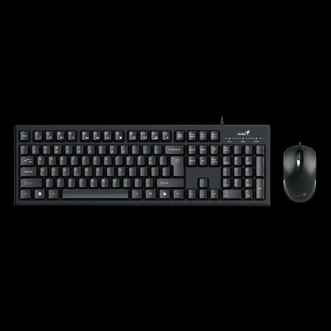 Genius, KM-100SE, AI Copilot Key, Keyboard + Mouse, Black