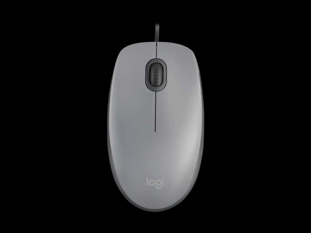 logitech, M110, Mouse Gray