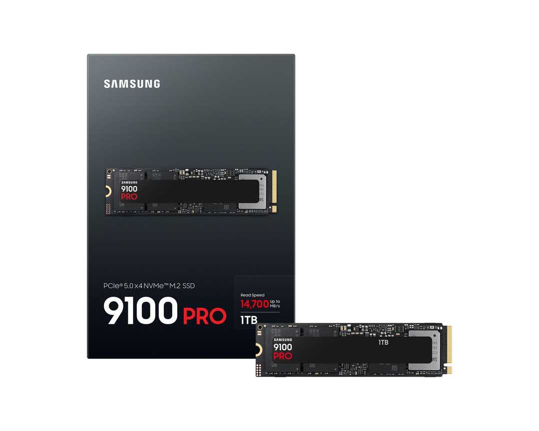 SAMSUNG, 9100 PRO NVMe™ M.2 SSD 1TB, M2 SSD, 2280, PCIe® 5.0