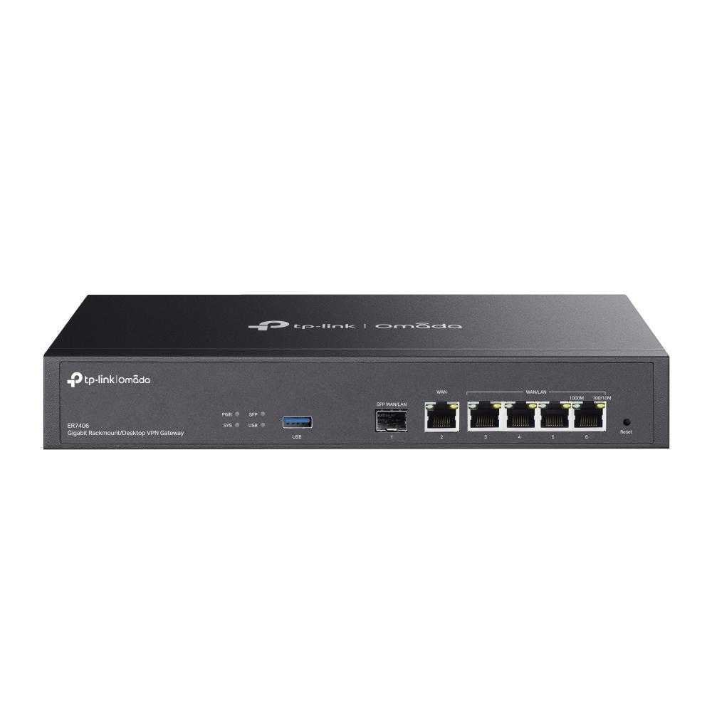TP-Link, ER7406, Router, Omada Gigabit Rackmount/Desktop VPN Gateway